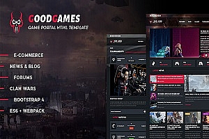 Good Games – 门户/商店HTML游戏模板