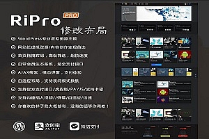 RIPRO美化-首页修改5列布局