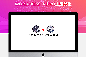 RIPRO主题美化-为主题添加恋爱天数小工具（两款~动态效果）