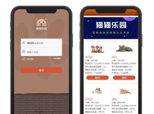 2020区块猫/区块龙/猫猫乐园/宠物区块链/页面超大气可封装