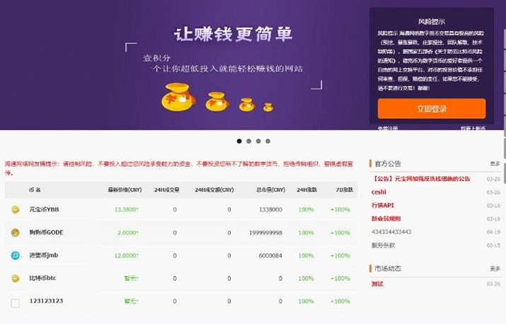ThinkPHP区块链交易平台源码 虚拟币数字资产交易网站源码